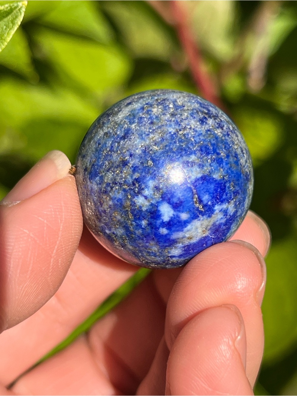 Lapis (6) Lazuli Sphere - Crystal ~ uv reactive